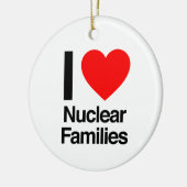 ik hou van nucleaire families keramisch ornament (Links)