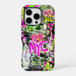 Ik hou van NY City graffiti iPhone 16 Pro Hoesje