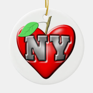 Ik hou van NY Keramisch Ornament