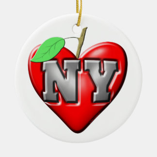 Ik hou van NY Keramisch Ornament