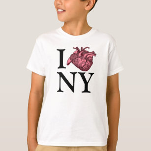 Ik hou van NY met een anatomisch juist hart t-shir T-shirt