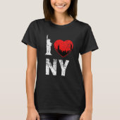 Ik hou van NY Shirt, vrouwelijk shirt, New York Ci T-shirt (Voorkant)