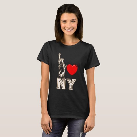 Ik hou van NY T-shirt (Voorkant volledig)