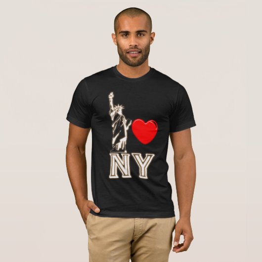 Ik hou van NY T-shirt (Voorkant volledig)