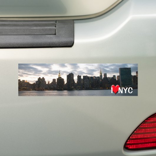 Ik hou van NYC Bumpersticker (Op auto)