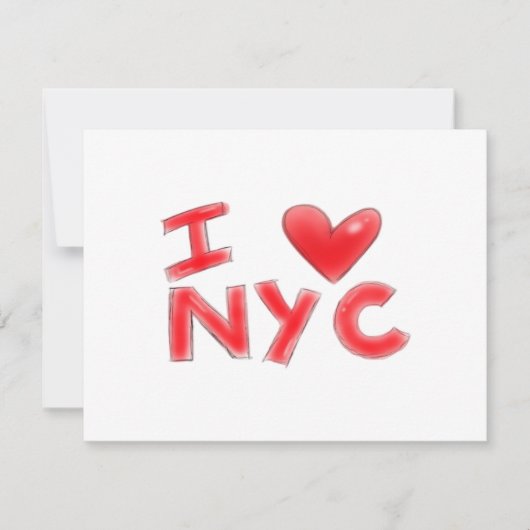 Ik hou van NYC Classic Kaart (Voorkant)