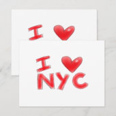 Ik hou van NYC Classic Kaart (Voorkant / Achterkant)
