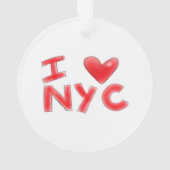 Ik hou van NYC Classic Ornament (achterkant)