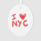 Ik hou van NYC Classic Ornament (voorkant)