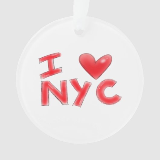 Ik hou van NYC Classic Ornament (voorkant)