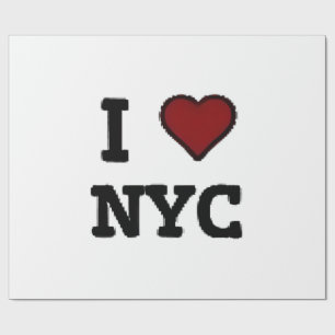 Ik hou van NYC hart Cadeaupapier
