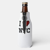 Ik hou van NYC hart Flesjeskoeler (Fles Achterkant)