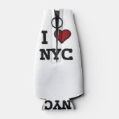 Ik hou van NYC hart Flesjeskoeler (Achterkant)