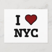 Ik hou van NYC hart Informatiekaartje (Achterkant)