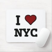 Ik hou van NYC hart Muismat (Met muis)