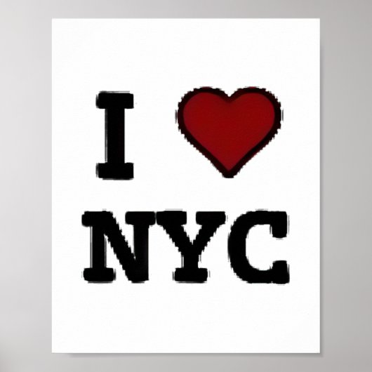 Ik hou van NYC hart Poster (Voorkant)