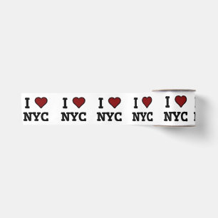 Ik hou van NYC hart Satijnen Lint