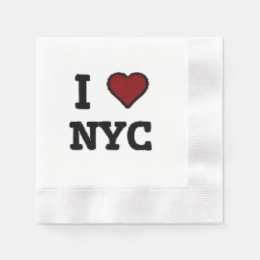 Ik hou van NYC hart Servet (Voorkant)