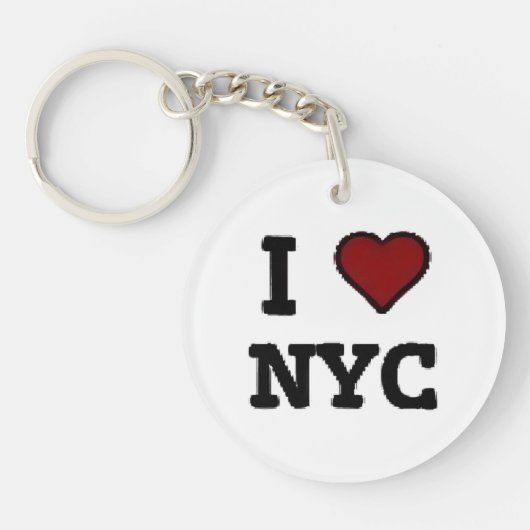 Ik hou van NYC hart Sleutelhanger (Voorkant)