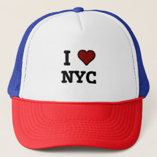 Ik hou van NYC hart Trucker Pet