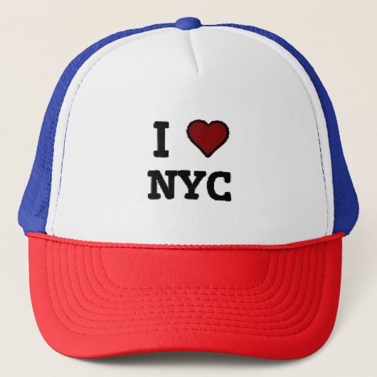 Ik hou van NYC hart Trucker Pet (Voorkant)