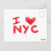 Ik hou van NYC Klassieker Briefkaart (Achterkant)