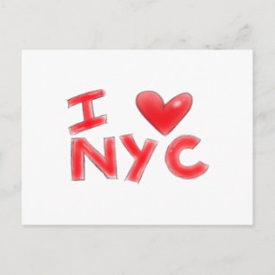 Ik hou van NYC Klassieker Briefkaart