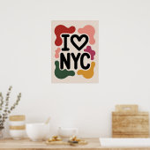 Ik hou van nyc pop art poster (Keuken)