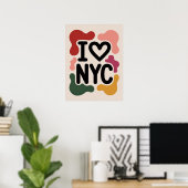 Ik hou van nyc pop art poster (Thuiskantoor)