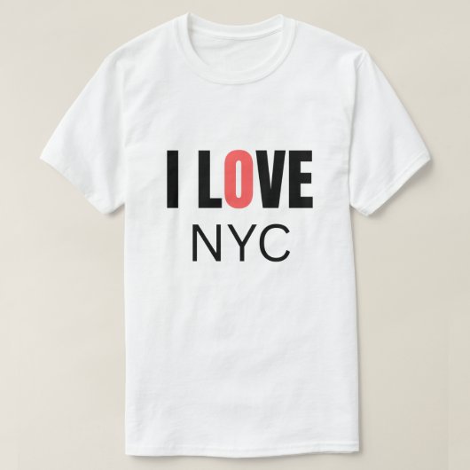 Ik hou van NYC T-shirt (Design voorkant)