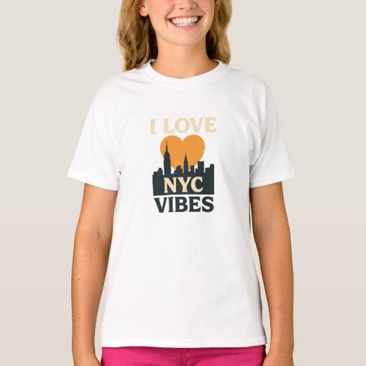 Ik hou van NYC Vibes T-shirt (Voorkant)