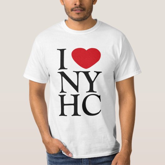Ik hou van NYHC T-shirt (Voorkant)
