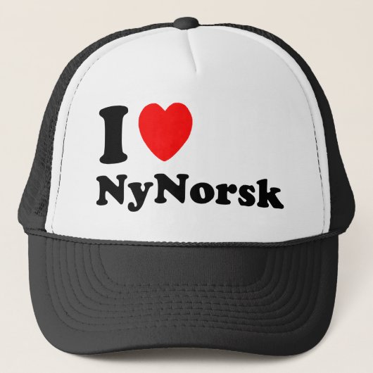 Ik hou van Nynorsk Trucker Pet (Voorkant)