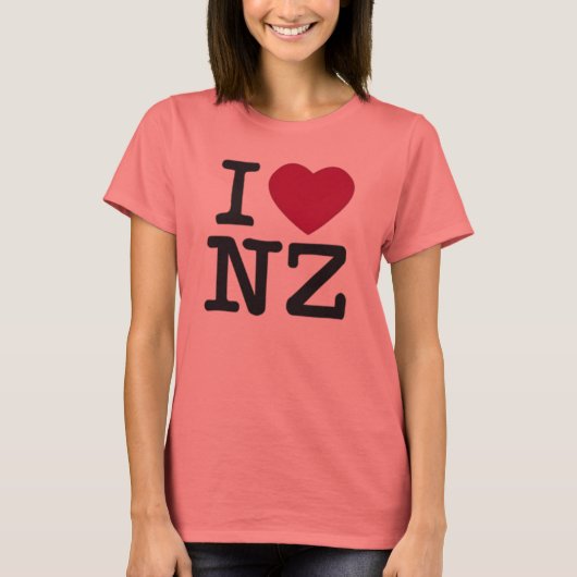 Ik hou van NZ T-SHIRT (Voorkant)