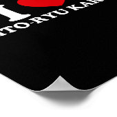 Ik hou van O-ryu Karate Poster (Hoek)