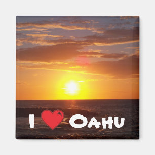 Ik hou van Oahu Magneet
