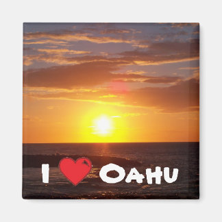 Ik hou van Oahu Magneet