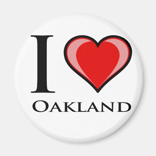 Ik hou van Oakland Magneet (Voorkant)