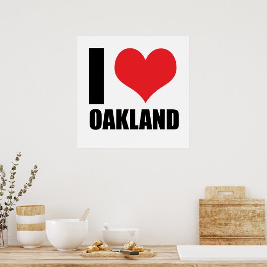 Ik hou van Oakland Poster (Keuken)