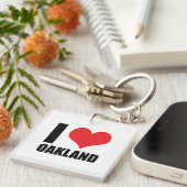 Ik hou van Oakland Sleutelhanger (Voorkant Rechts)