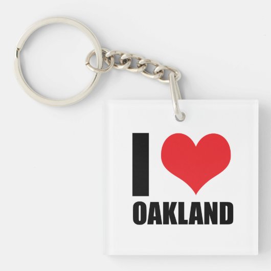 Ik hou van Oakland Sleutelhanger (voorkant)