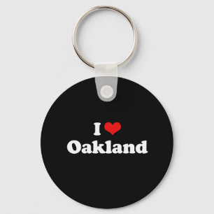 Ik hou van Oakland Tshirt White Tshirt Sleutelhanger