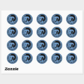 Ik hou van Obama 2012 Ronde Sticker (Vel)