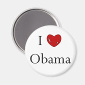 Ik hou van Obama Magneet (Voorkant / Achterkant)