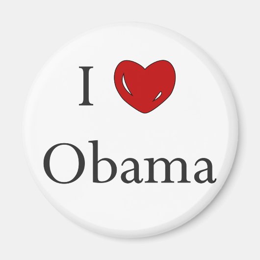 Ik hou van Obama Magneet (Voorkant)