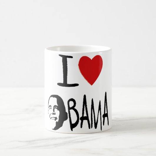 Ik hou van obama mok (Center)