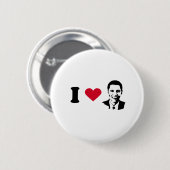 Ik hou van Obama Ronde Button 5,7 Cm (Voorkant /achterkant)