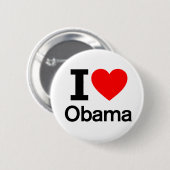 Ik hou van Obama Ronde Button 5,7 Cm (Voorkant /achterkant)