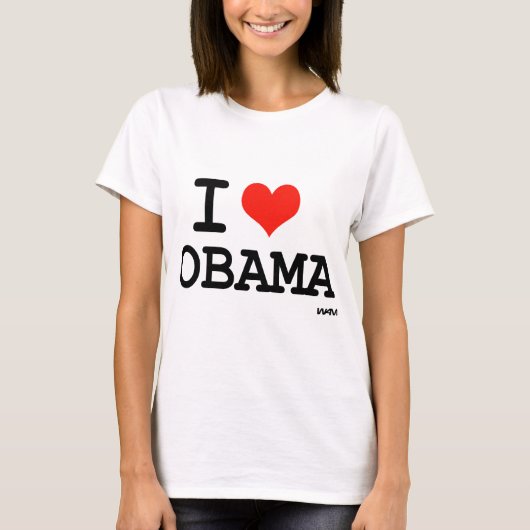 Ik hou van Obama T-shirt (Voorkant)