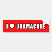 IK HOU VAN OBAMACARE, IK HOU VAN OBAMACARE BUMPERSTICKER (Voorkant)